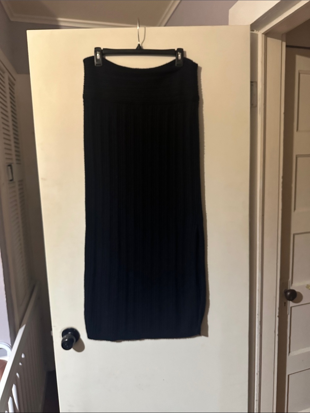 wild fable Black Ribbed Maxi Skirt